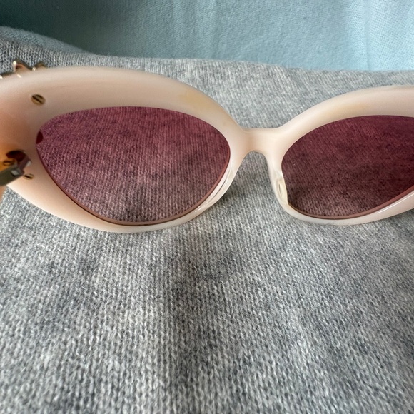 Kate Spade New York Hello Sunshine Floral Rhinestone Cat Eye Sunglasses Pink main image 5